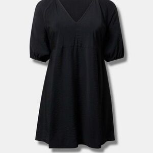 Torrid Size 0 V Neck Mini Black Dress